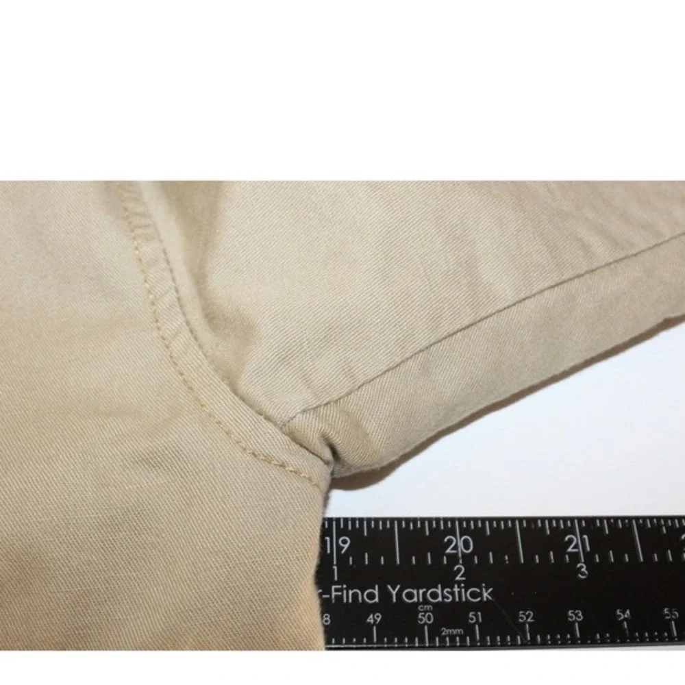 Zara Kids Cotton Button Front Lightweight Jacket Size 6 Tan Khaki‎